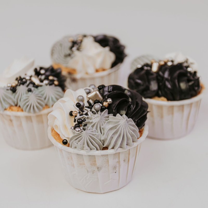 Cupcakes Marble Deluxe (4 stuks)